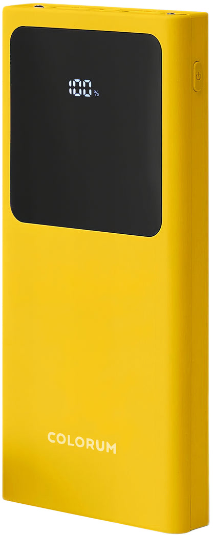 External Battery Colorum CPB10-02, 10000mAh, 10W, 2 x USB-A, Yellow
