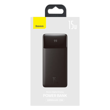 Baseus Bipow External Battery, 10000mAh, 15W, 1 x USB-C - 2 x USB-A, Black PPBD050001 