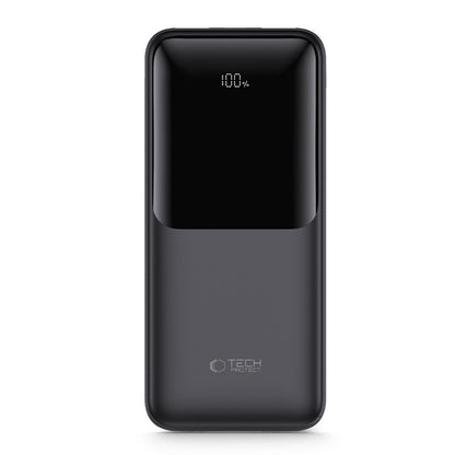 Tech-Protect PB01 External Battery, 10000mAh, 22.5W, QC + PD, 1 x USB-C - 2 x USB-A, Black