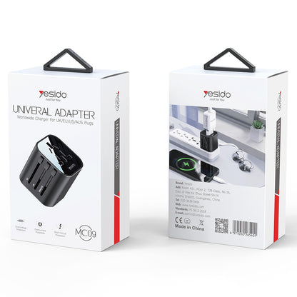 Network Charger Yesido MC09 Travel, Black 