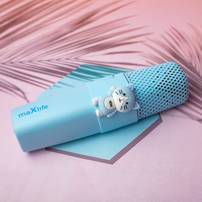 MaXlife Animal MXBM-500 Bluetooth Microphone, Blue 